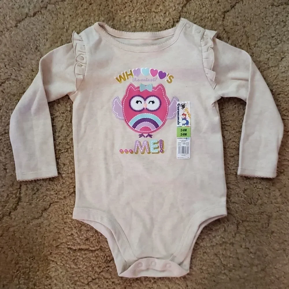NWT Garanimals 2 Pc Owl Outfit 